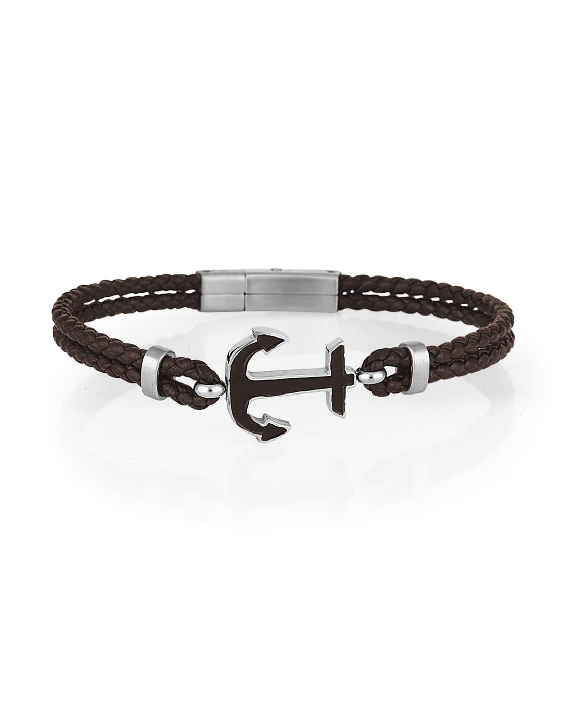 Black Leather Bracelet For Men Anchor Wraparound Charm Bracelet For Men  Boys FFBL071 at Rs 150/piece in Delhi
