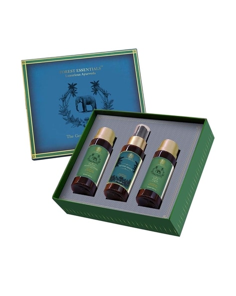 Forest Essentials Miniature Selection Gift Box | Face, Body and Hair Care  Kit for Gifting with
