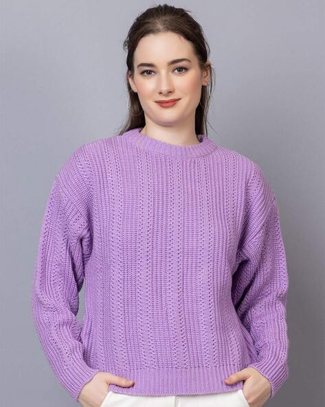 Lavender deals sweater women's