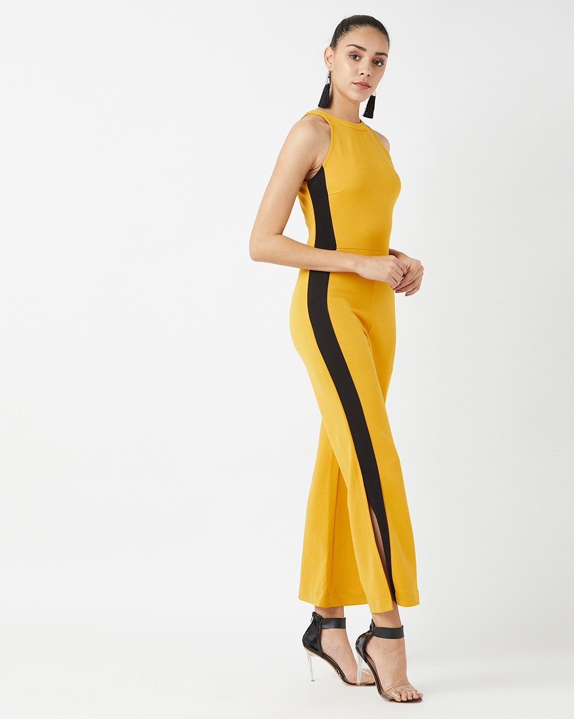 Out Tonight Mustard Yellow Two-Piece Jumpsuit