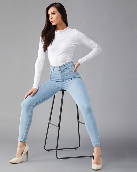 Classic High Waist Skinny Jeans - Medium Blue Wash | Fashion Nova, Jeans |  Fashion Nova