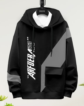 PUMA - Men - Trend Colorbock Pullover Hoodie - Black/Grey - Nohble