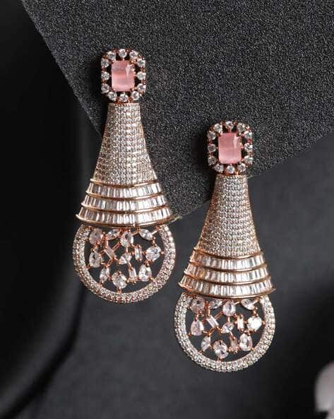 Buy Rose Gold-Toned Earrings for Women by Priyaasi Online
