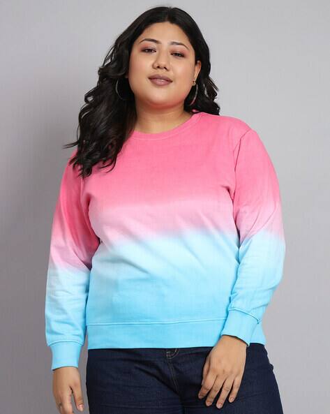 Women Ombre-Print Regular Fit Sweatshirt
