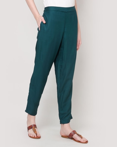 Lime Green Textured Pants - Cropped Straight Leg Pants - Pants - Lulus