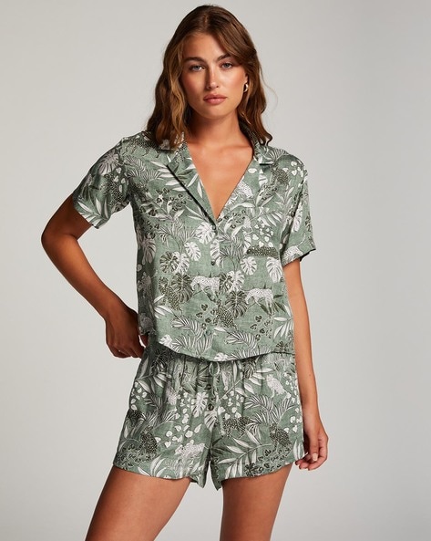 Leaf print pyjamas new arrivals