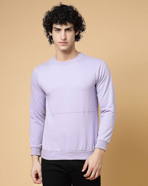 Sweatshirts Hoodies Light Purple Crewneck Buy Light Purple