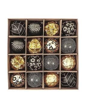 16-Piece Shimmer Christmas Tree Ornament Set-image-3