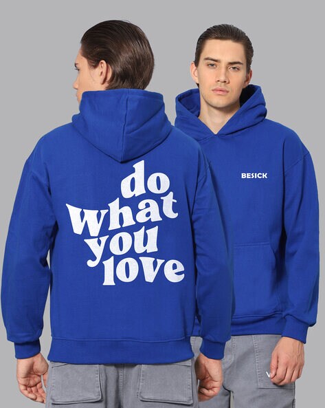 Blue hotsell graphic hoodies