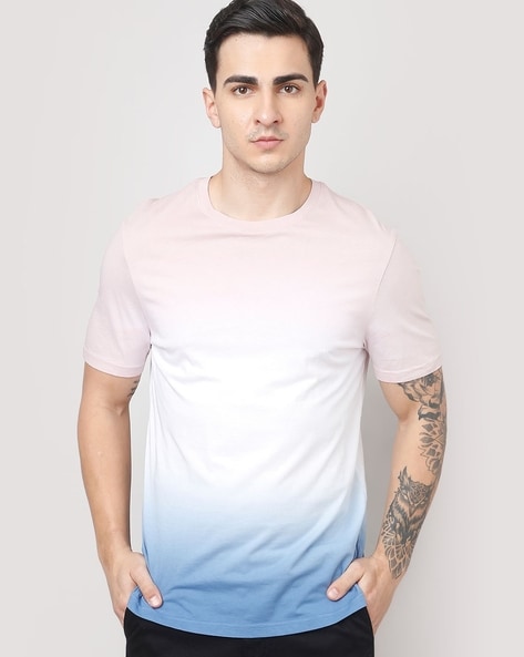 blue ombre t shirt