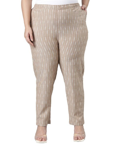 Buy Beige Pants for Women by Global Desi Online