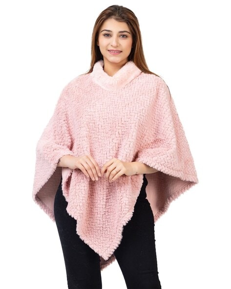 Round-Neck Slip-On Poncho Price in India