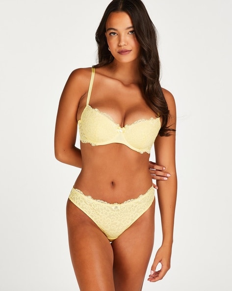 Hunkemöller MARINE PADDED UNDERWIRED BRA - Push-up bra - yellow