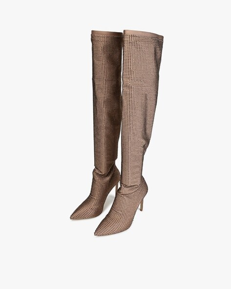 Buy Bronze Boots for Women by Aldo Online Ajio