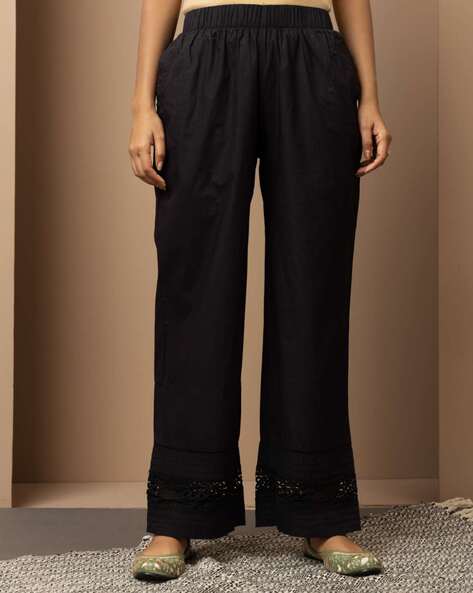 Buy Black Trousers & Pants for Women by VISIT WEAR Online