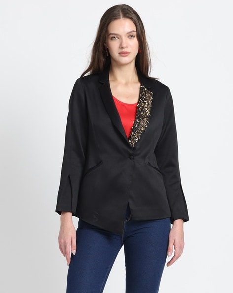 Buy Black Blazers & Waistcoats for Women by Shaye Online