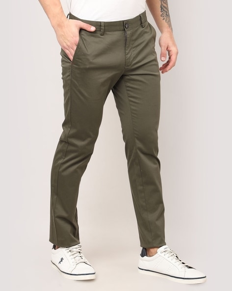 Buy Indian Terrain Men Brooklyn Fit Casual Trouser Grey at Amazon.in