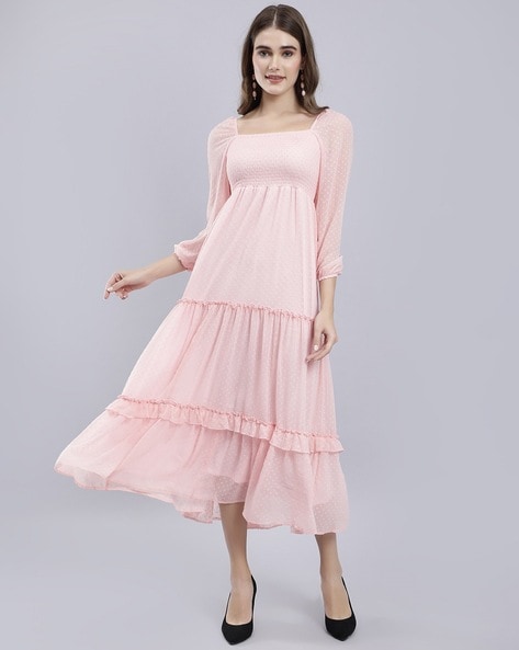 Buy Pink Dresses for Women by Anvi be yourself Online