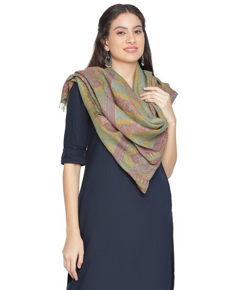 Saida Woven Timeless Wool Stole Price in India