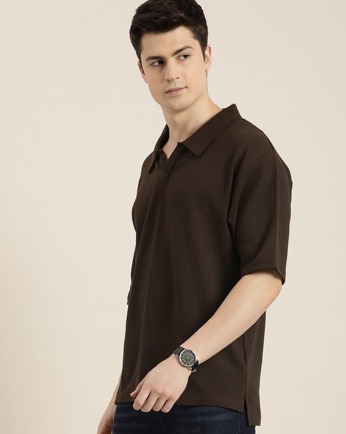 Buy DILLINGER Oversized Polo T-Shirt Online | Ajio.com