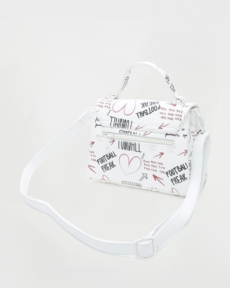 Buy Lavie White Textured Large Handbag Online At Best Price @ Tata CLiQ
