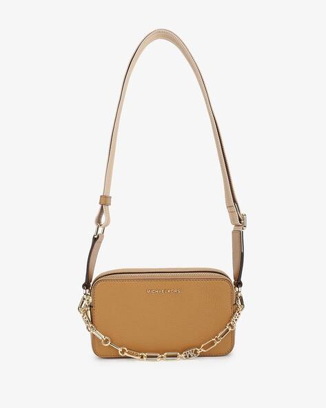 Jet Set Small Pebbled Leather Double Zip Camera Bag