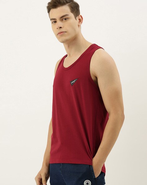 Buy Maroon Tshirts for Men by DILLINGER Online