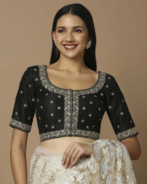 Buy Black Blouses for Women by SALWAR STUDIO Online