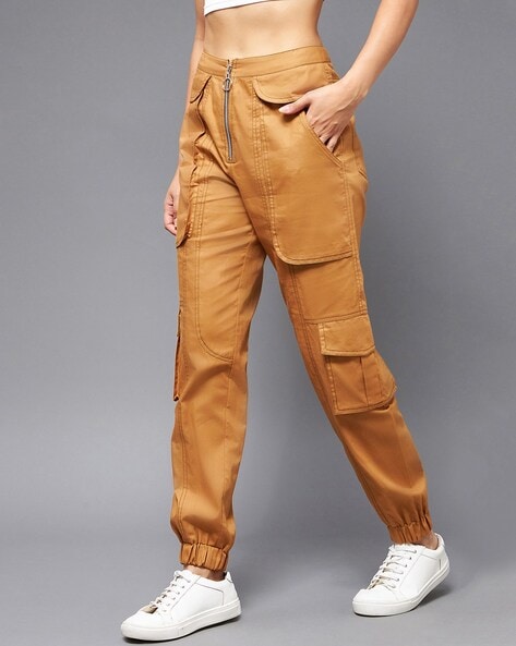 Fashion (Black)Spring Autumn Casual Cargo Pants Men Cotton Solid Drawstring  Pockets Korean Fashion Loose Fit Ankle Length Pants Men OM @ Best Price  Online | Jumia Egypt