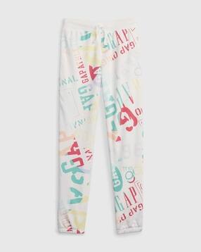 gap kids Brand Print Cuffed Joggers-picture-15