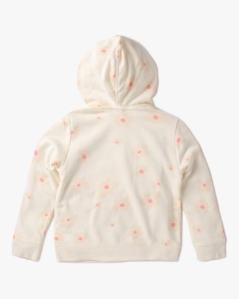 Off white hotsell pink flower hoodie