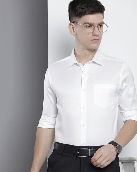 The Indian Garage Co Men Micro Print Slim Fit Shirt