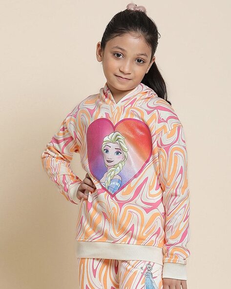 Kidsville Frozen Print Regular Fit Hoodie