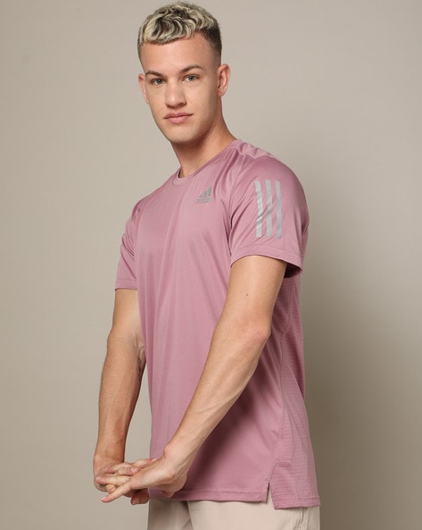 Slim Pink Running Tops & T-Shirts.