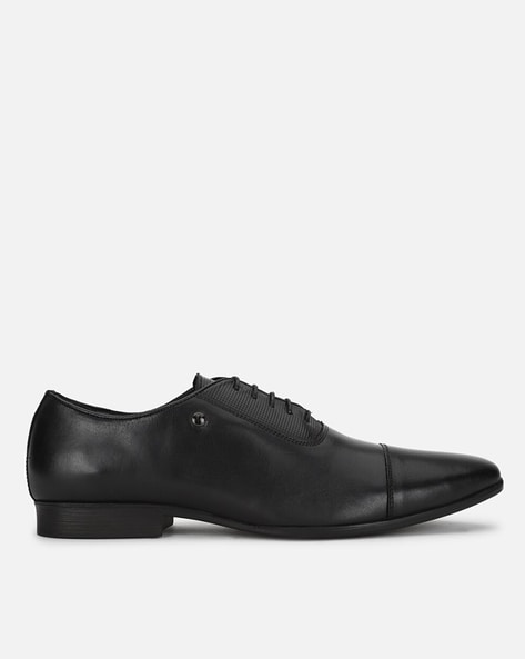 Van heusen black deals formal shoes