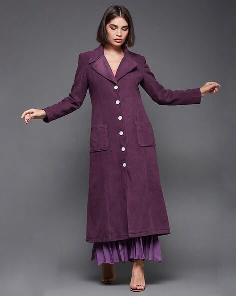 Longline Blazer with Notched Lapel