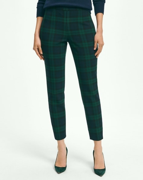 Buy Navy Blue Trousers & Pants for Women by BROOKS BROTHERS Online |  Ajio.com