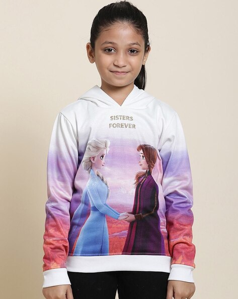 Kidsville Frozen Print Regular Fit Hoodie