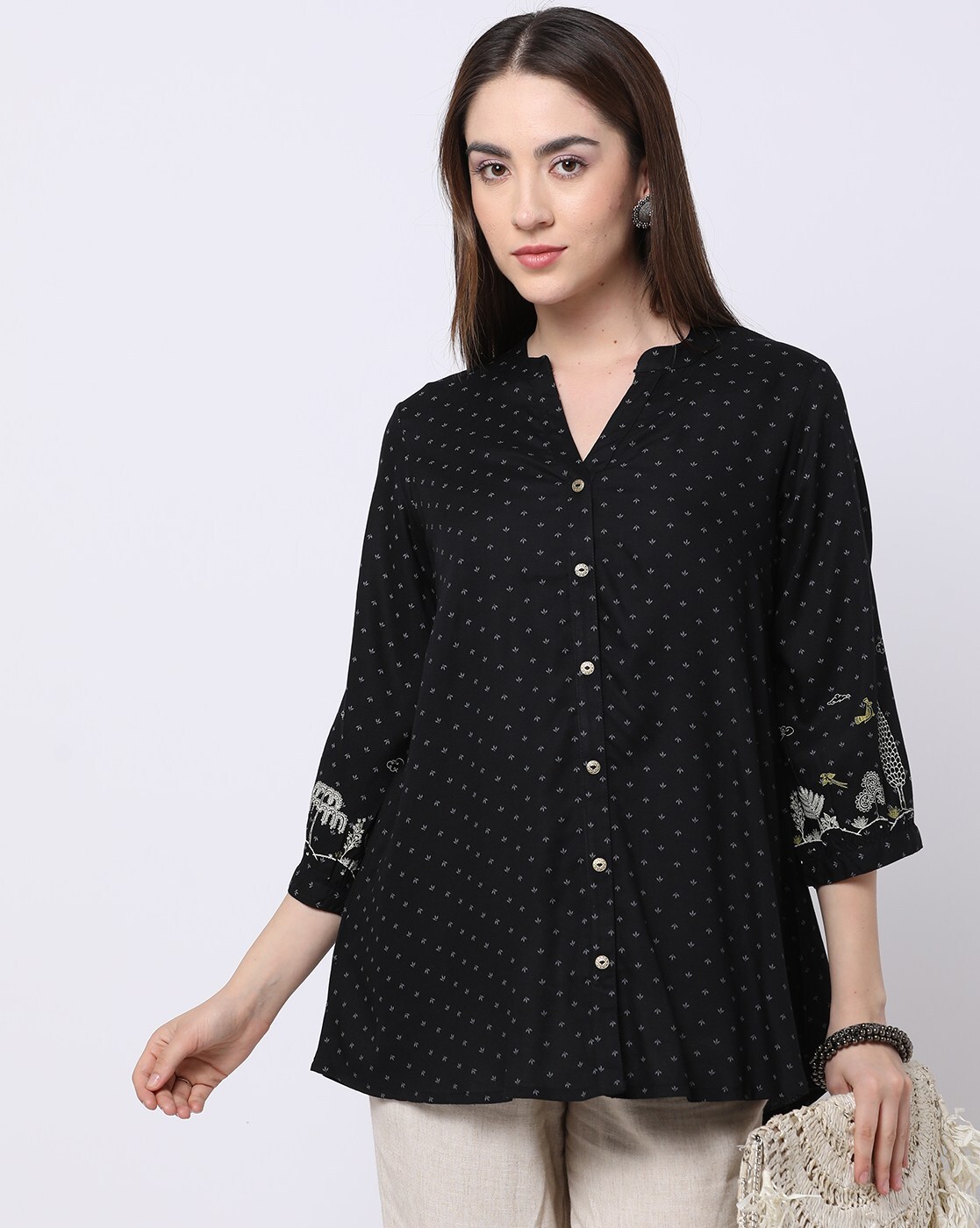 Buy Black Shirts, Tops & Tunic for Women by SIYAHI Online