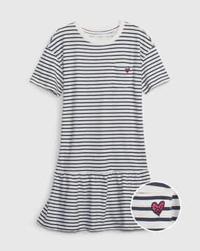 gap kids Striped Knee Length Peplum Dress-picture-9