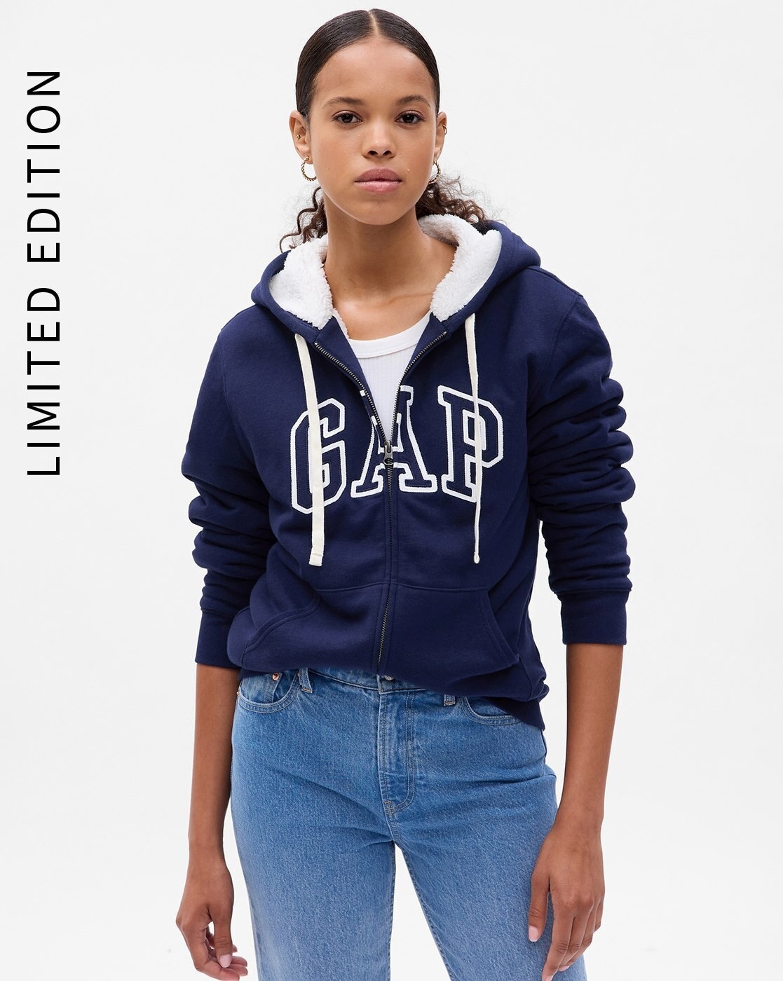 Gap navy blue best sale hoodie