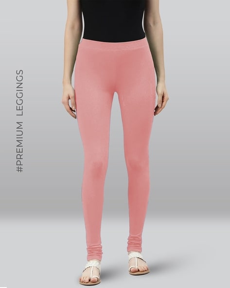 Buy online Solid Pink Legging from Capris & Leggings for Women by Hrinkar  for ₹319 at 60% off | 2024 Limeroad.com