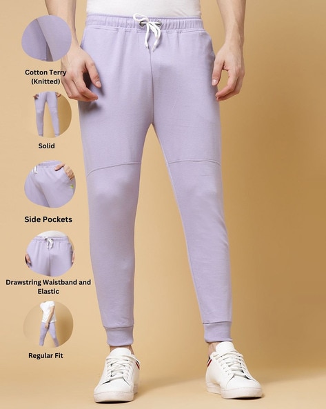 Men Ankle-Length Joggers with Elasticated Waist