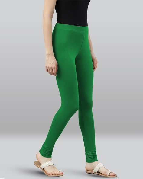 Women's High Waisted Cotton Seamless Fleece Lined Leggings - A New Day™  Heather Green S/m : Target