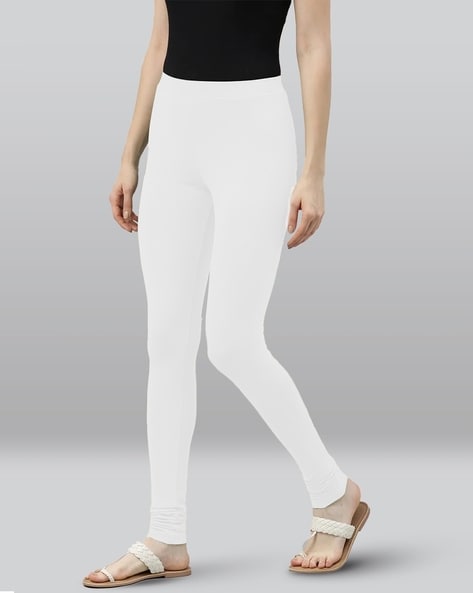 Buy Lyra Blue & White Cotton Leggings - Pack Of 2 for Women Online @ Tata  CLiQ