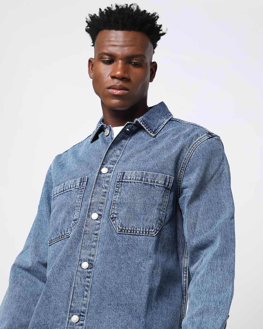 fcity.in - Kids Denim Shirt Design / Tinkle Funky Shirts