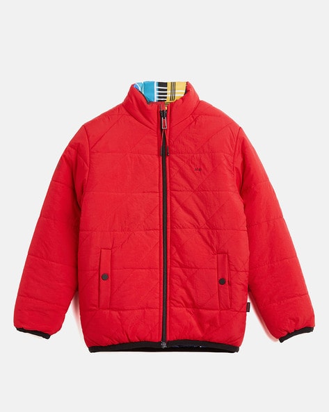 Ethan. Boys' Waterproof Jacket - Red | Lighthouse