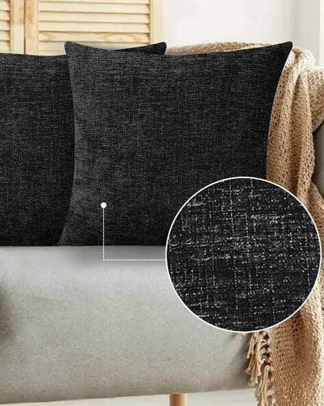 Buy Black Cushions Pillows for Home Kitchen by Lushomes Online