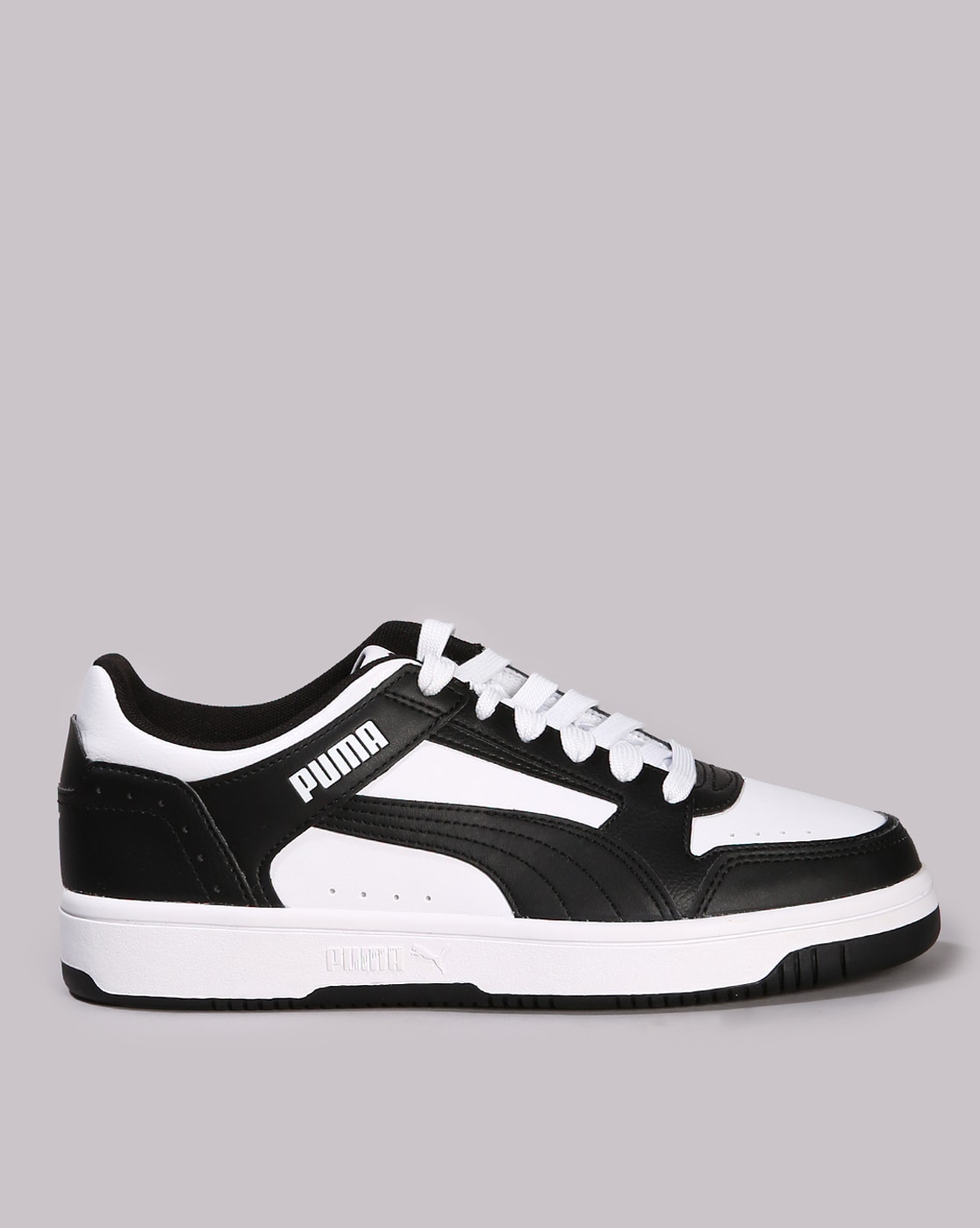 Black white fashion puma shoes