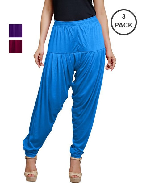Pack of 3 Women Patiala Pants Price in India